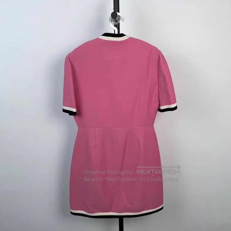 Gucci Gucci Pink V-neck dress Size M / US 6-8 / IT 42-44 - 2 Thumbnail