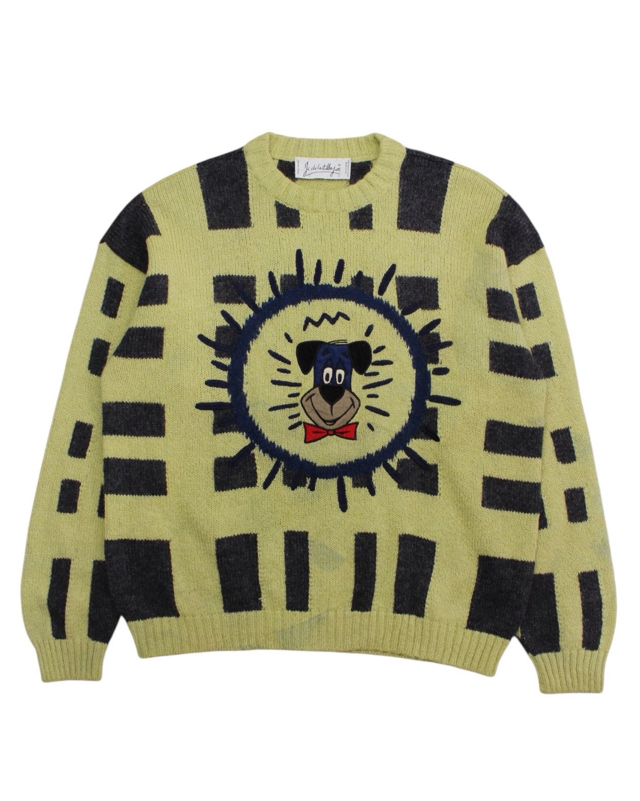 Jean Charles De Castelbajac 2000S JC DE CASTELBAJAC DOG FACE INTARSIA MOHAIR SWEATER Size US L / EU 52-54 / 3 - 1 Thumbnail