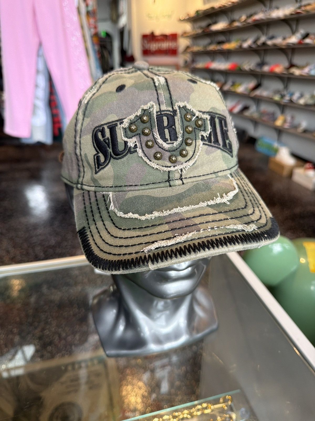 Supreme X True Religion Camo Hat