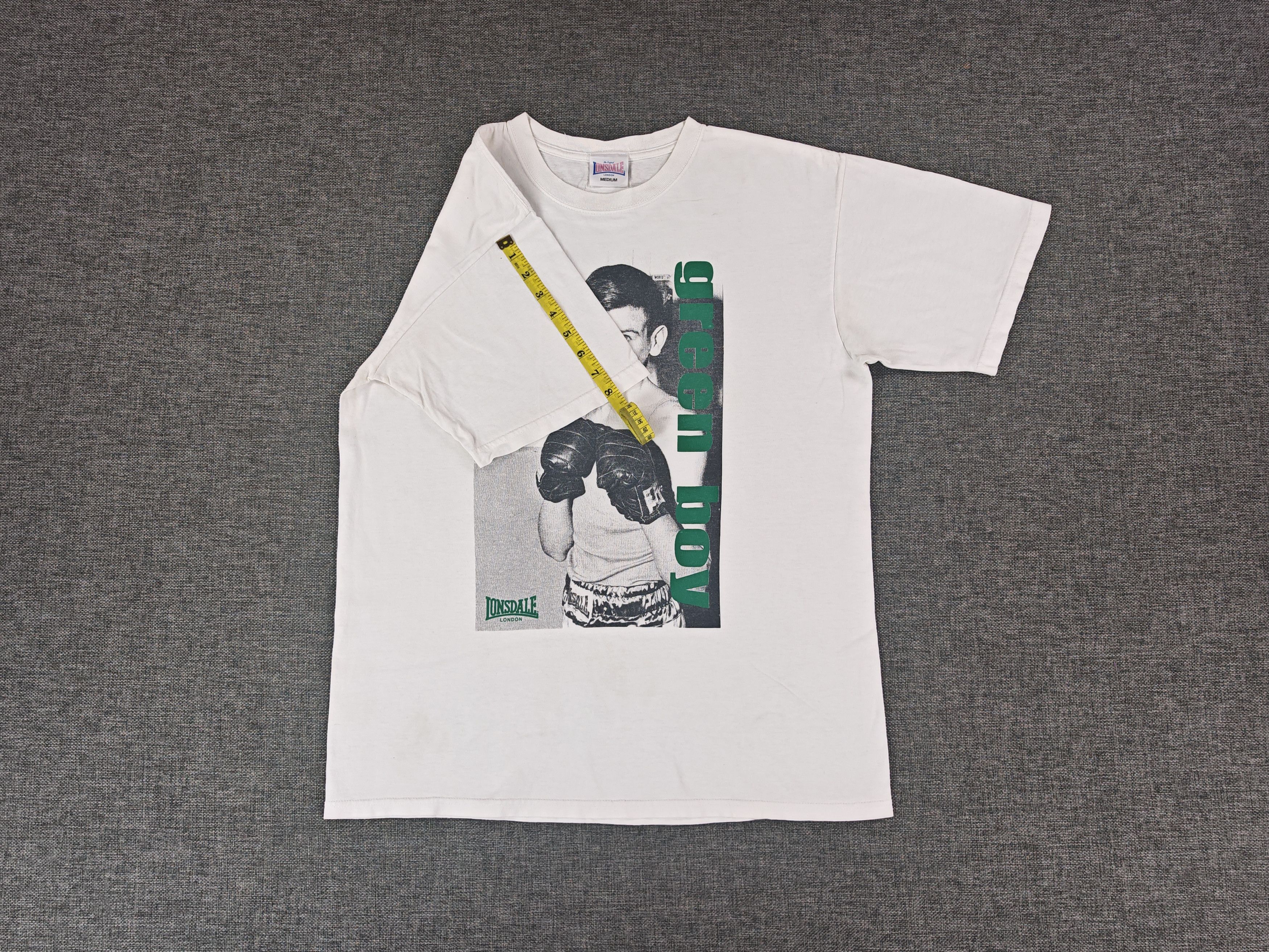 Lonsdale Vintage Late 1990s Lonsdale Green Boy Tee Size US M / EU 48-50 / 2 - 5 Thumbnail