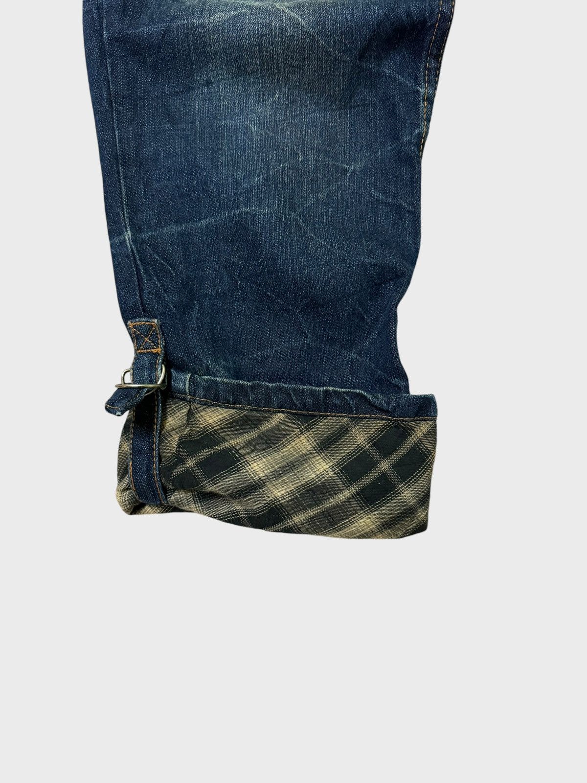 Hysteric Glamour NYLAUS DOUBLE WAIST PLAID TARTAN CLAW MARK DENIM PANTS Size US 30 / EU 46 - 9 Thumbnail