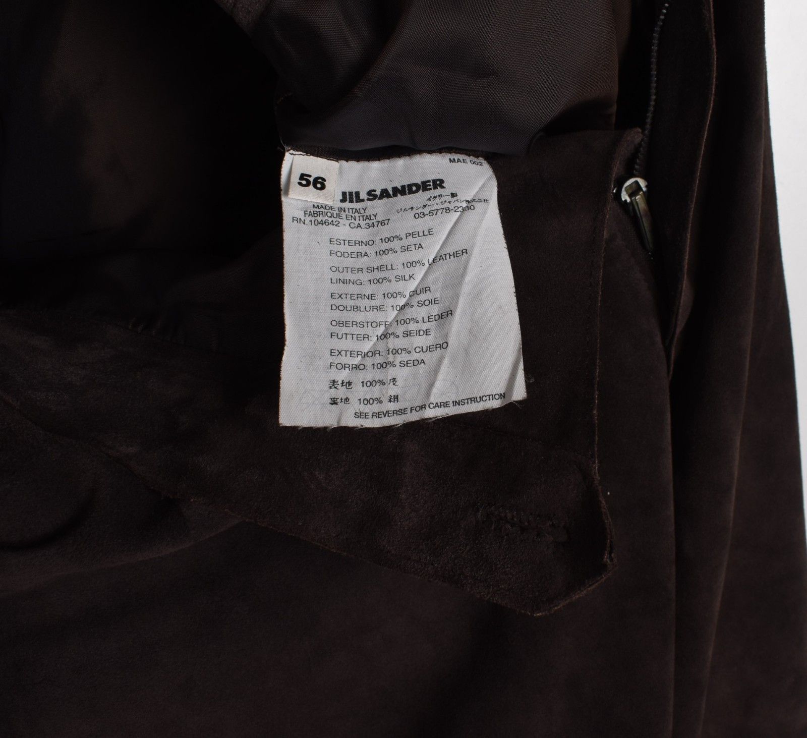 Jil Sander Jil Sander Men Suede Leather Pants by Raf Simons XL. S1624 Size US 36 / EU 52 - 6 Thumbnail