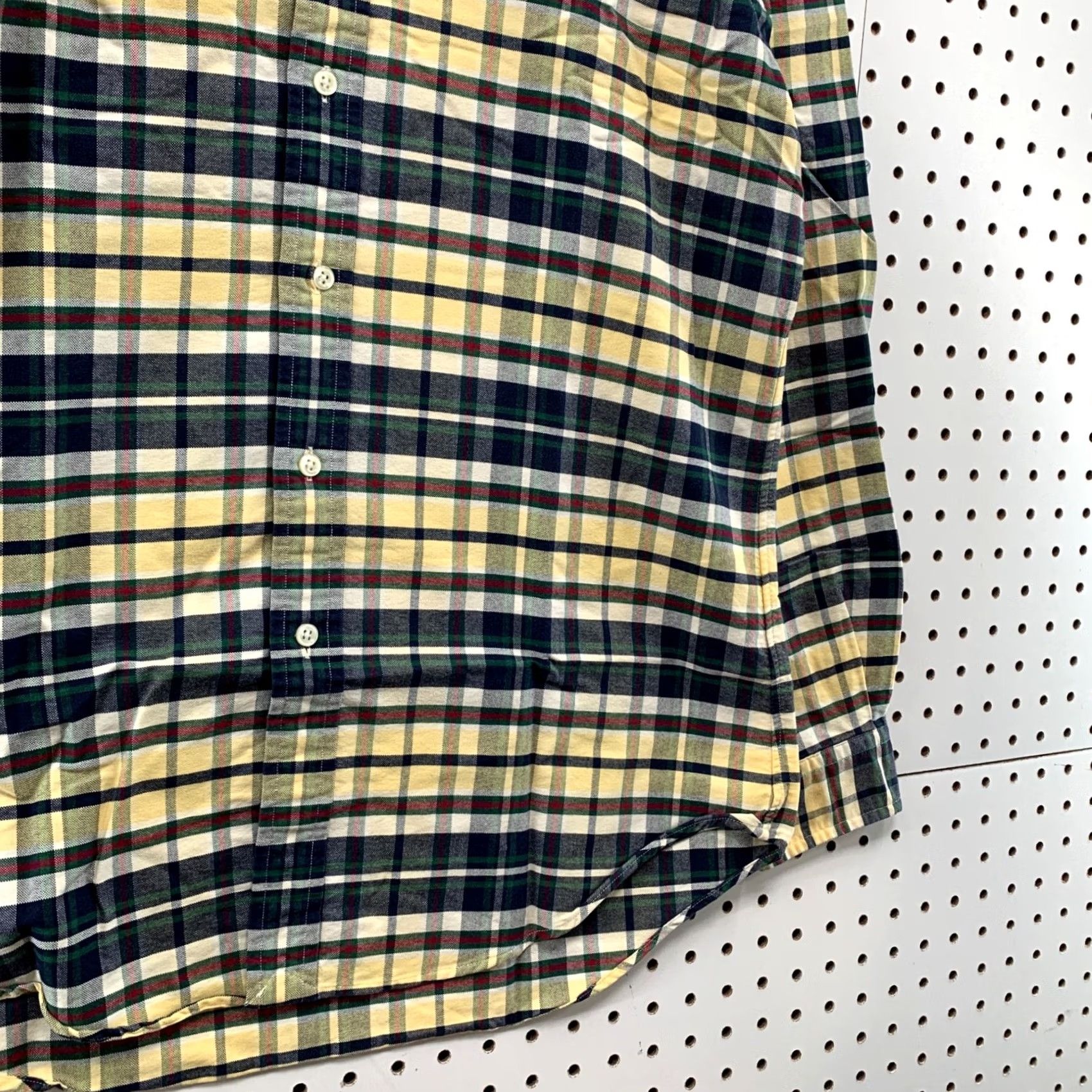 Ralph Lauren Ralph Lauren Button Down Shirt Mens Medium Green Yellow Plaid Long Sleeve 21x30 Shirt Mens Size US M / EU 48-50 / 2 - 6 Thumbnail
