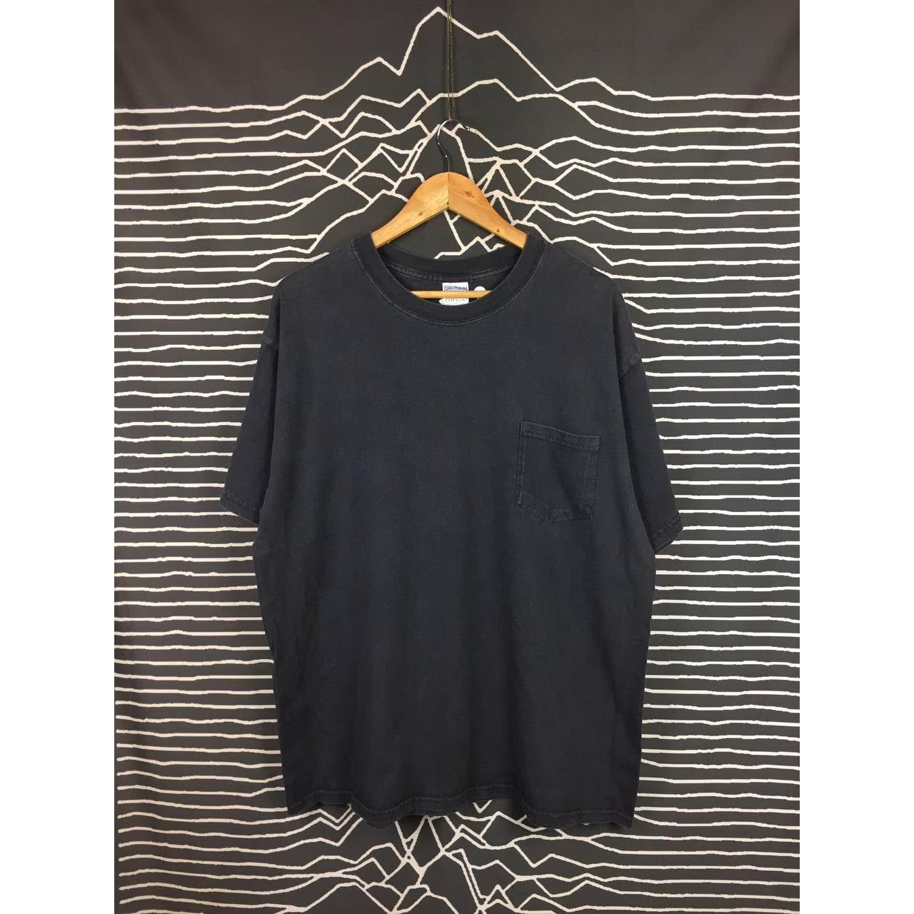 Gildan × Vintage Vtg Y2K Gildan Heavyweight Ultra Cotton Plain Pocket Tee Size US XL / EU 56 / 4 - 2 Thumbnail