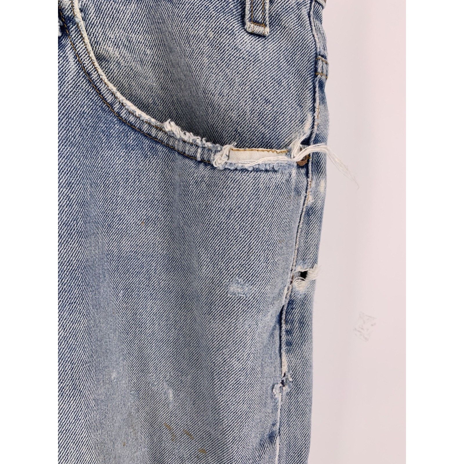 Levi's VTG Levi's 505 40x30 Blue Jeans Y2K 90s Distressed Thrashed Size US 40 / EU 56 - 10 Thumbnail