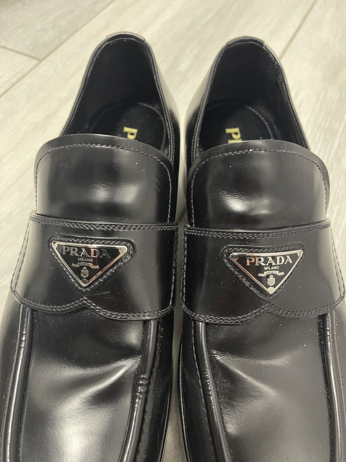 Prada Prada Logo Square Toe Loafers Size US 8 / EU 41 - 3 Thumbnail