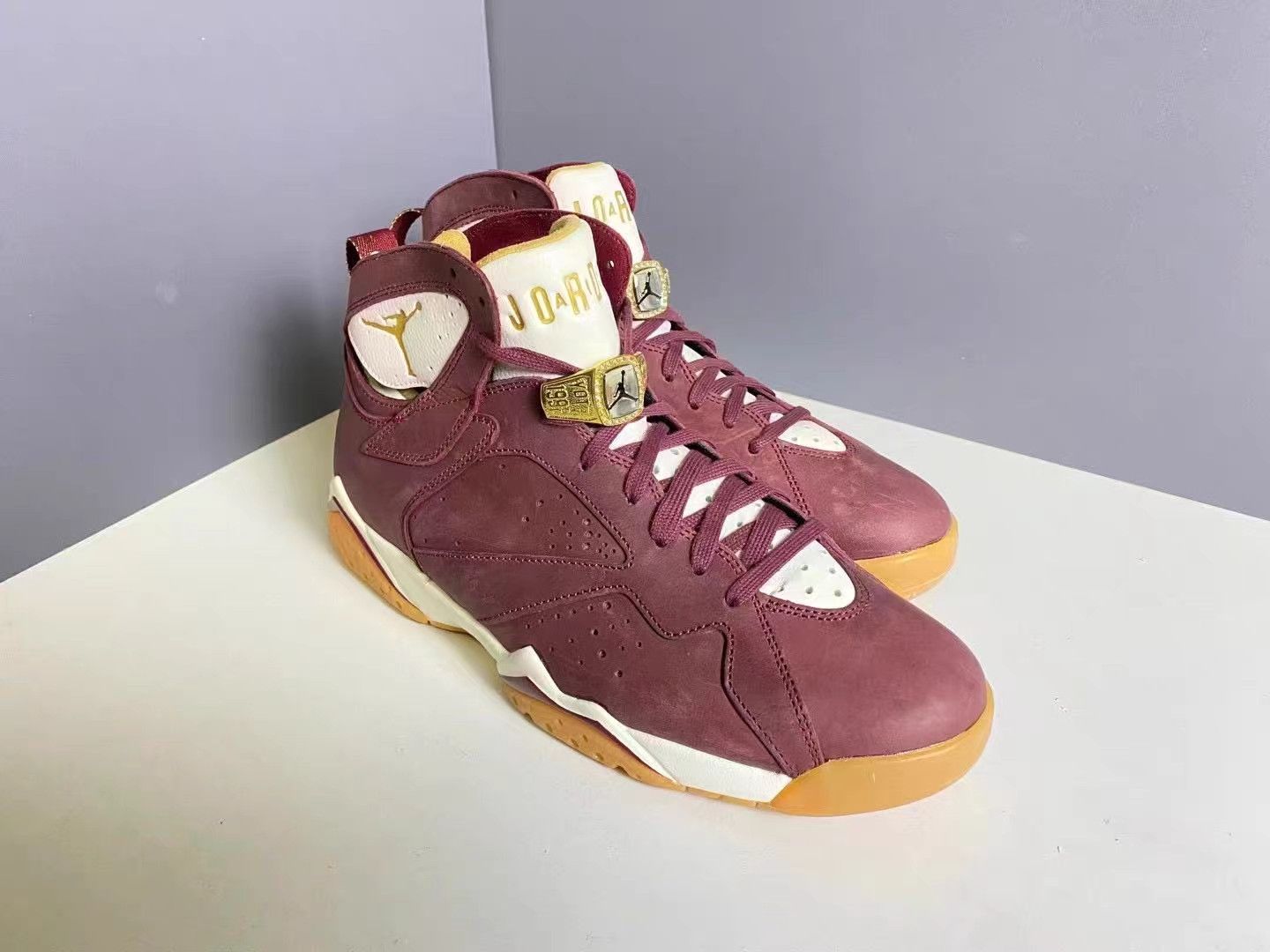 Jordan Brand Air Jordan 7 Championship Burgundy Basketball Shoes K15 Size US 11 / EU 44 - 3 Thumbnail