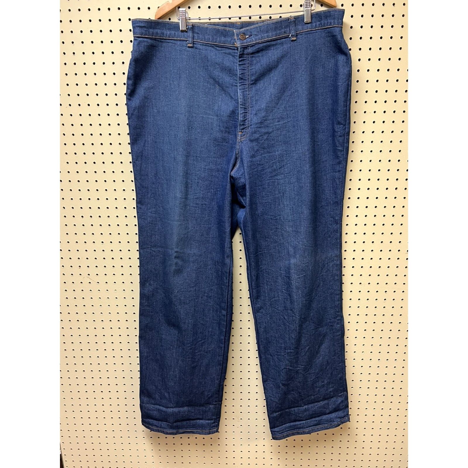 Levi's VINTAGE Levi’s Orange Tab Plowboy Jeans 42x34 Straight Leg High Waist Men Regular 34 In Blue Cotton Denim Jeans Size US 42 / EU 58 - 2 Thumbnail