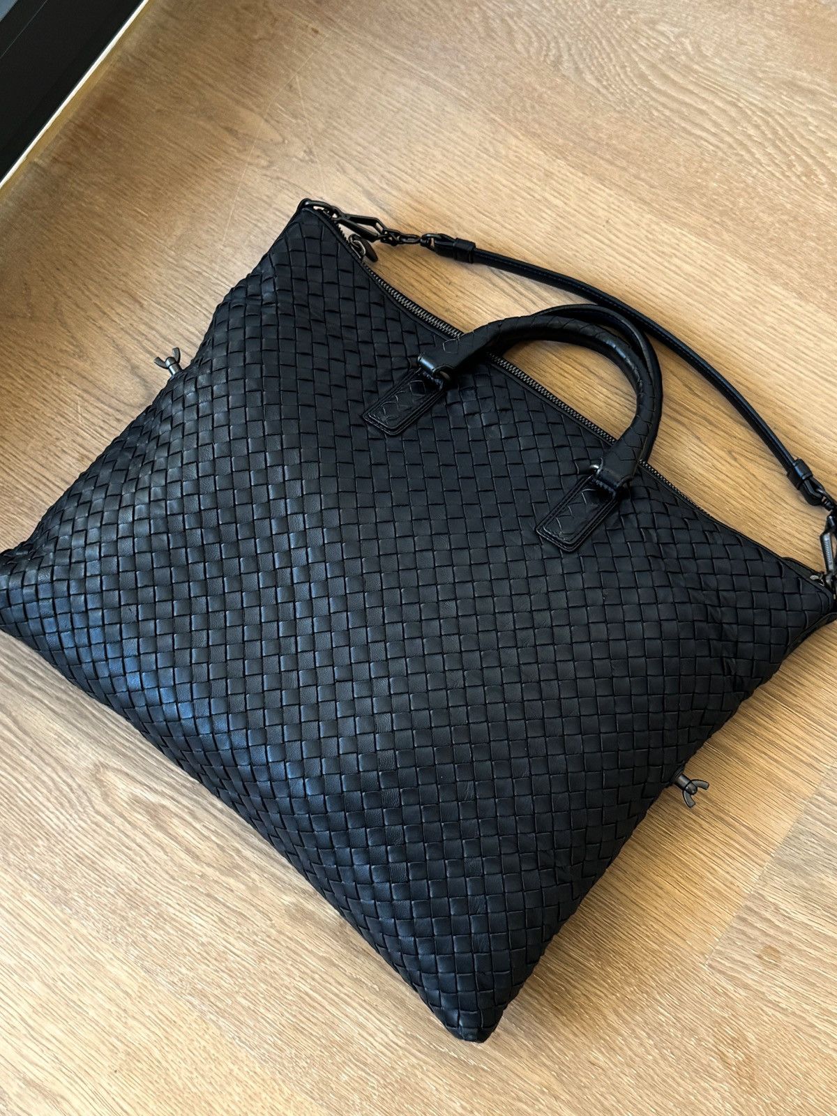 Bottega Veneta BOTTEGA VENETA Convertible Bag Intrecciato Navy Size ONE SIZE - 1 Thumbnail
