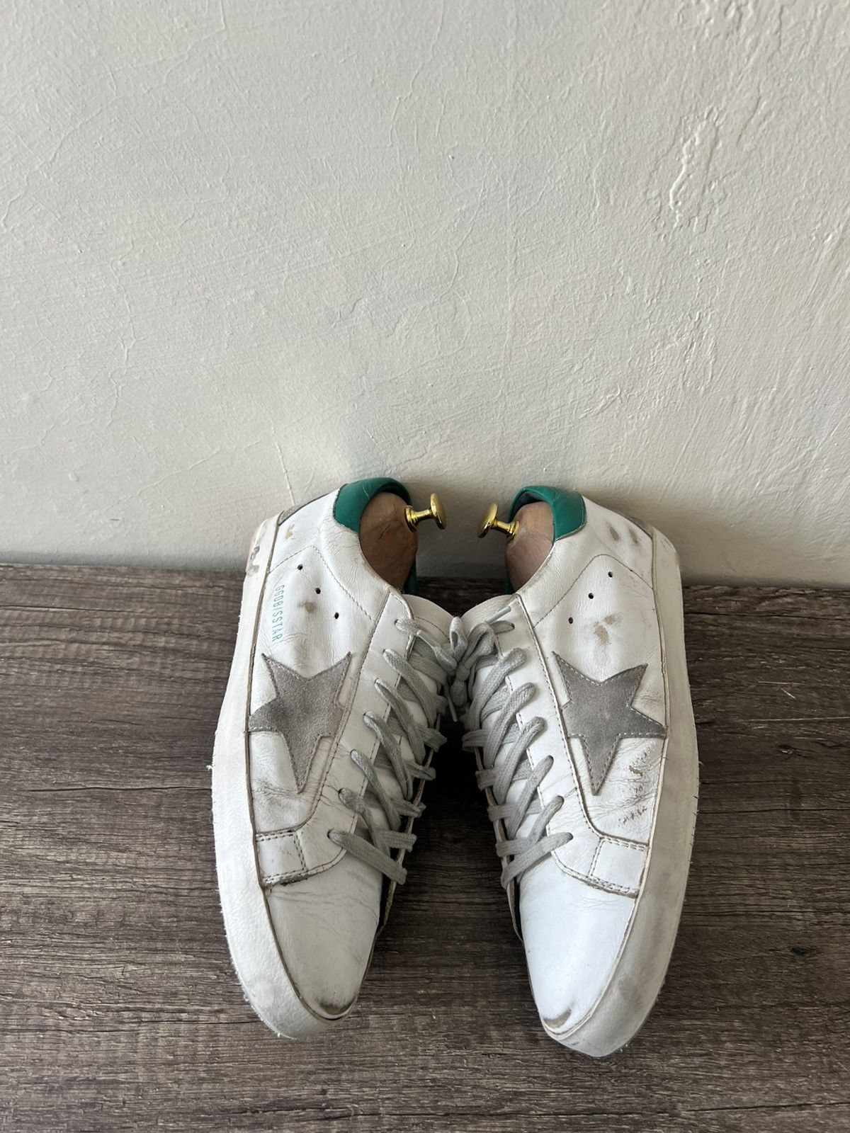Golden Goose GOLDEN GOOSE SUPERSTAR GREEN HEEL TAB Size US 8 / EU 41 - 5 Thumbnail