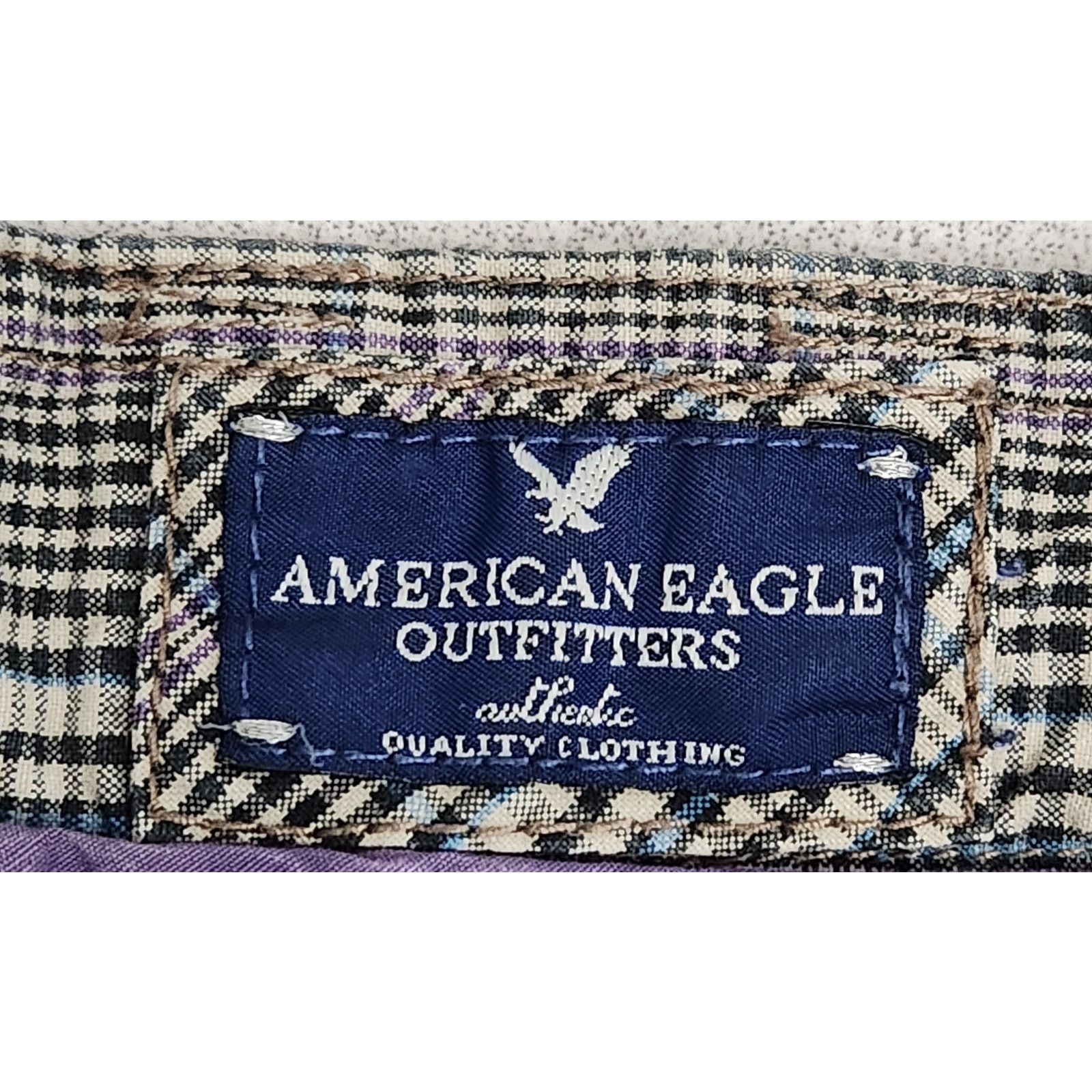 American Eagle Outfitters American Eagle Outfitter Blue Black Plaid Flat Front Short 2 Size 30" / US 8 / IT 44 - 4 Thumbnail