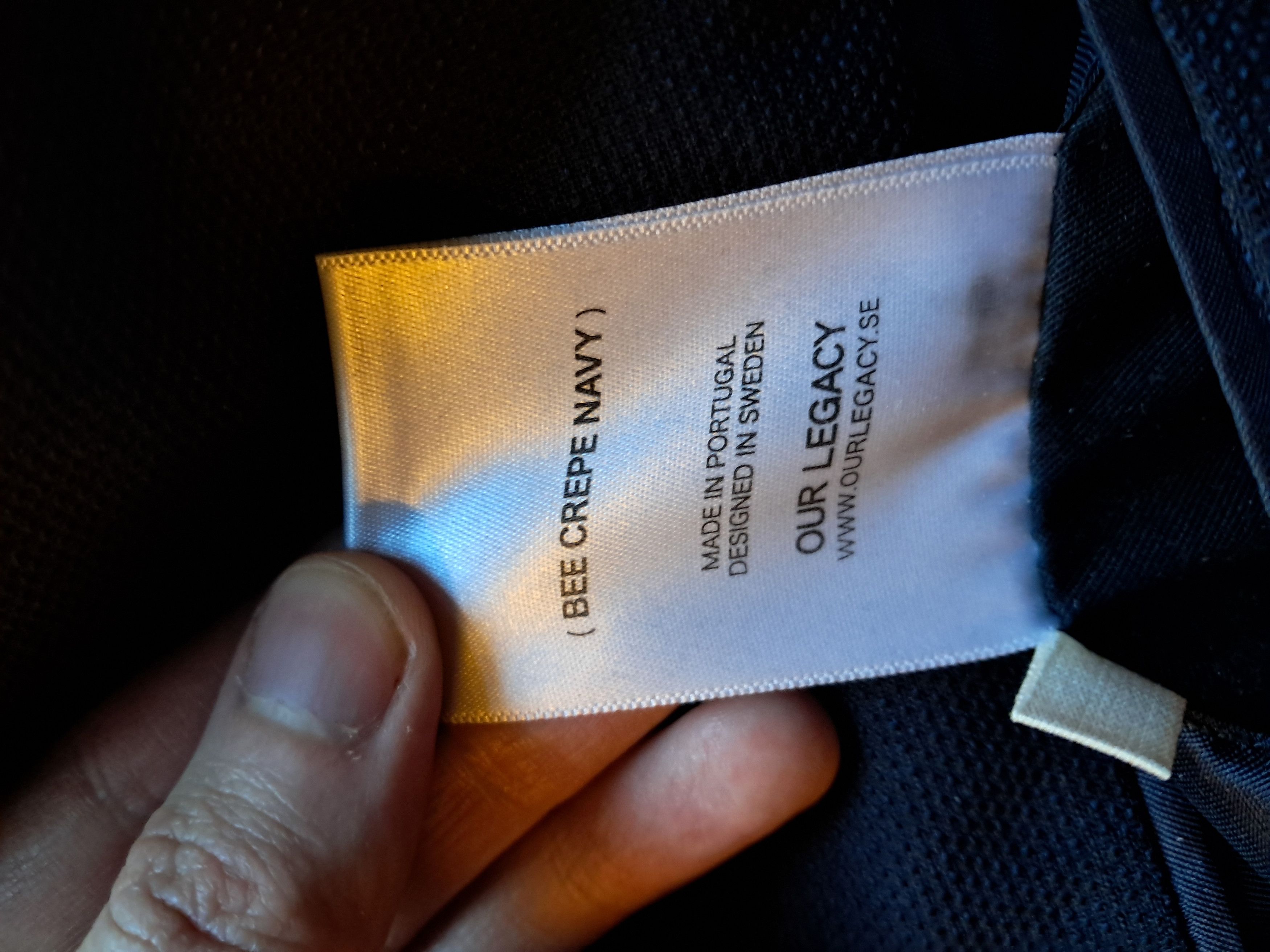 Our Legacy Our Legacy Navy suit jacket blazer sz 44 virgin wool light Size 44R - 7 Thumbnail