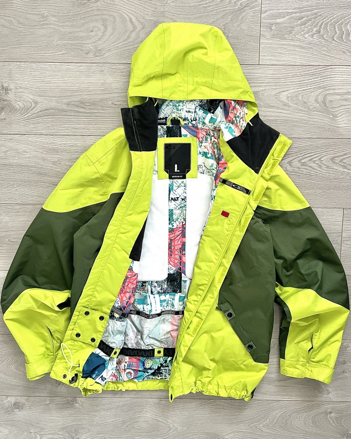 Oakley FW2010 Fleece Mapped Thinsulate Waterproof Tech Jacket Size US L / EU 52-54 / 3 - 2 Thumbnail