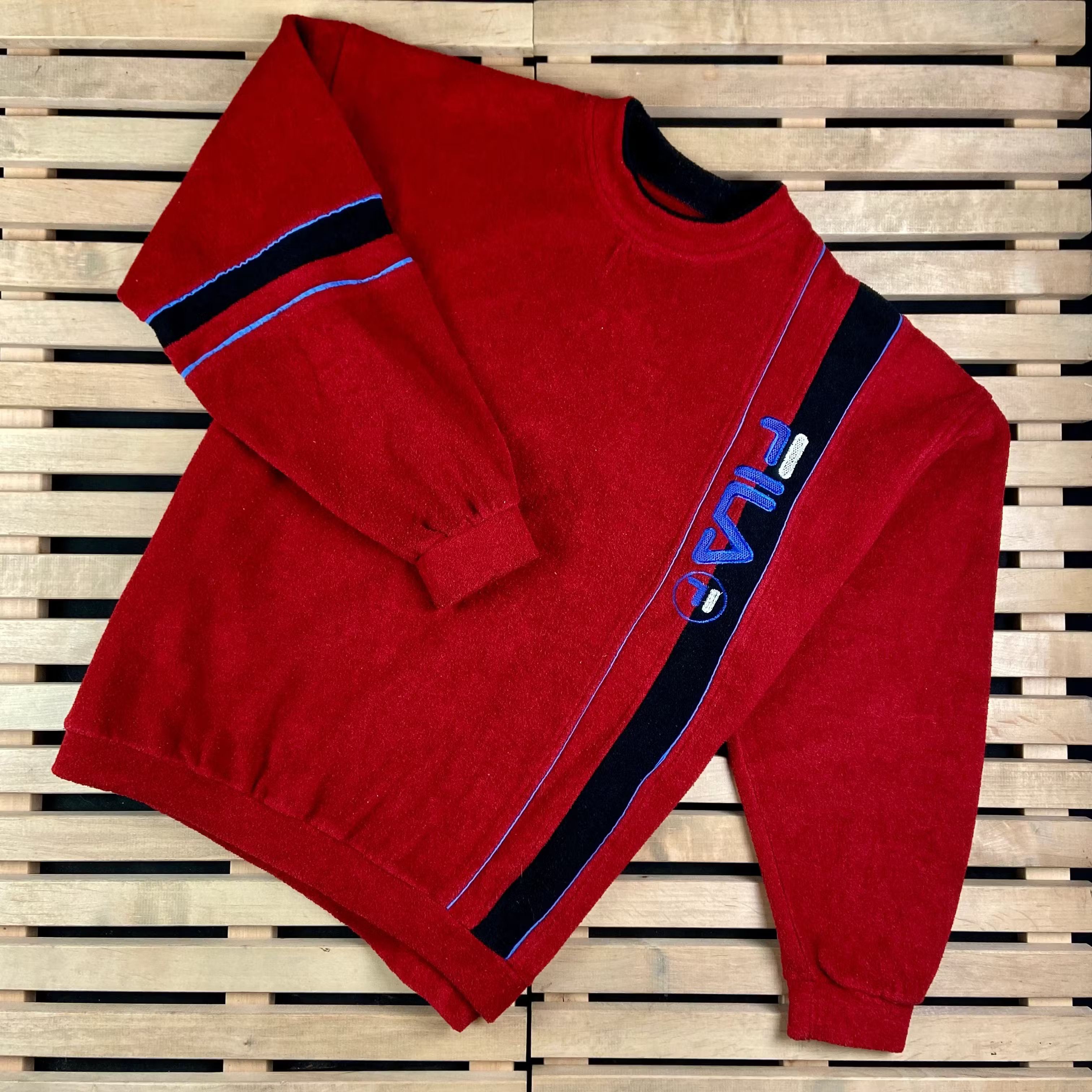 Fila × Vintage Mens Fleece Sweatshirt Fila Vintage Size XL Size US XL / EU 56 / 4 - 1 Thumbnail