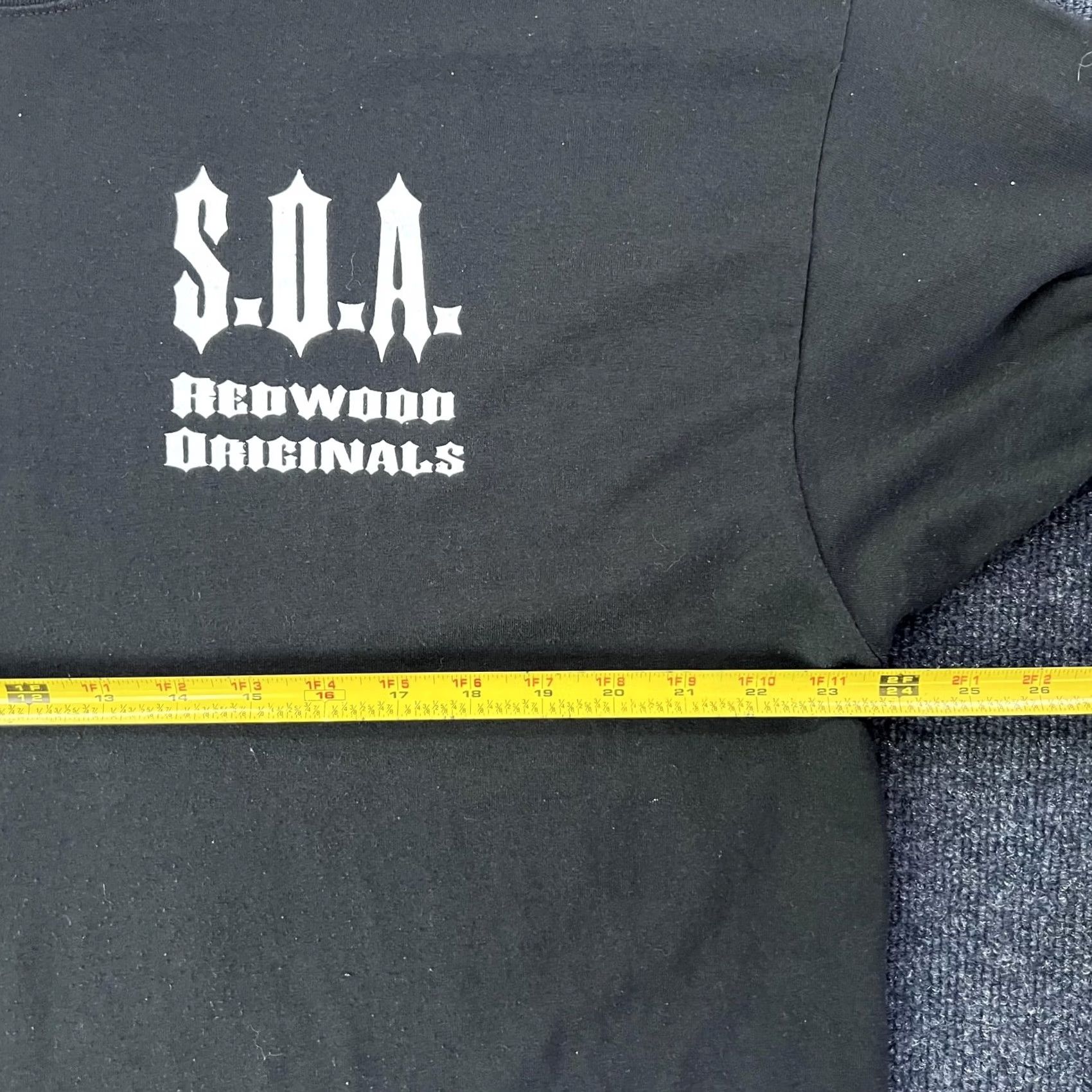 Jerzees Sons Of Anarchy Redwood Originals Shirt Mens 2XL Black Jerzees Biker T-Shirt Size US XXL / EU 58 / 5 - 5 Thumbnail