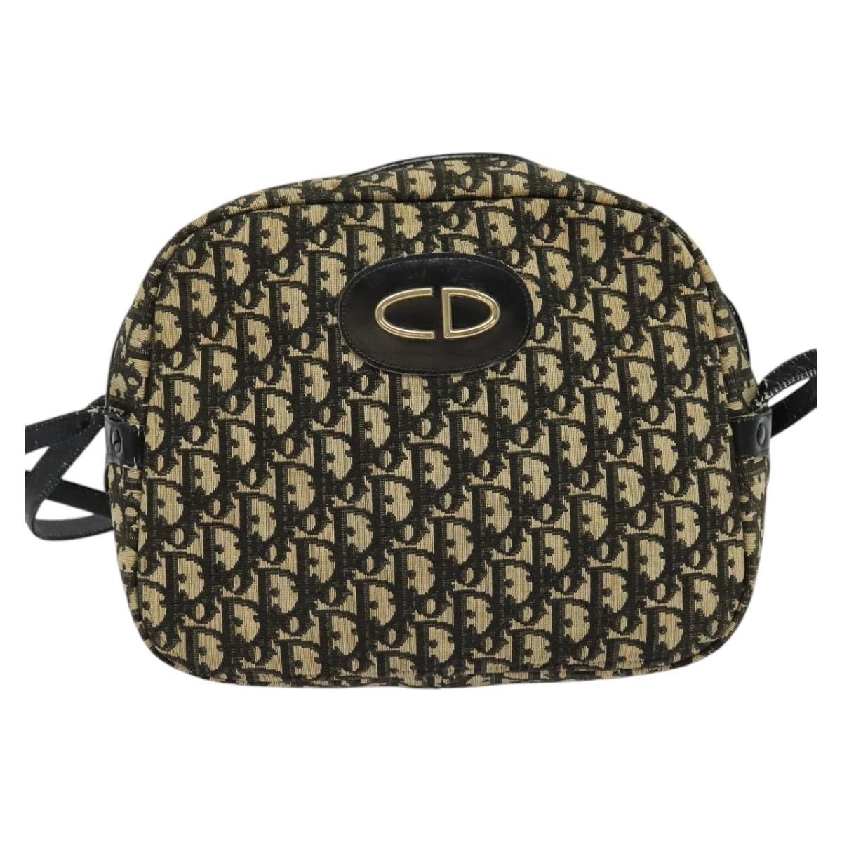 Dior DIOR Trotter Canvas Shoulder Bag Black Size ONE SIZE - 2 Thumbnail