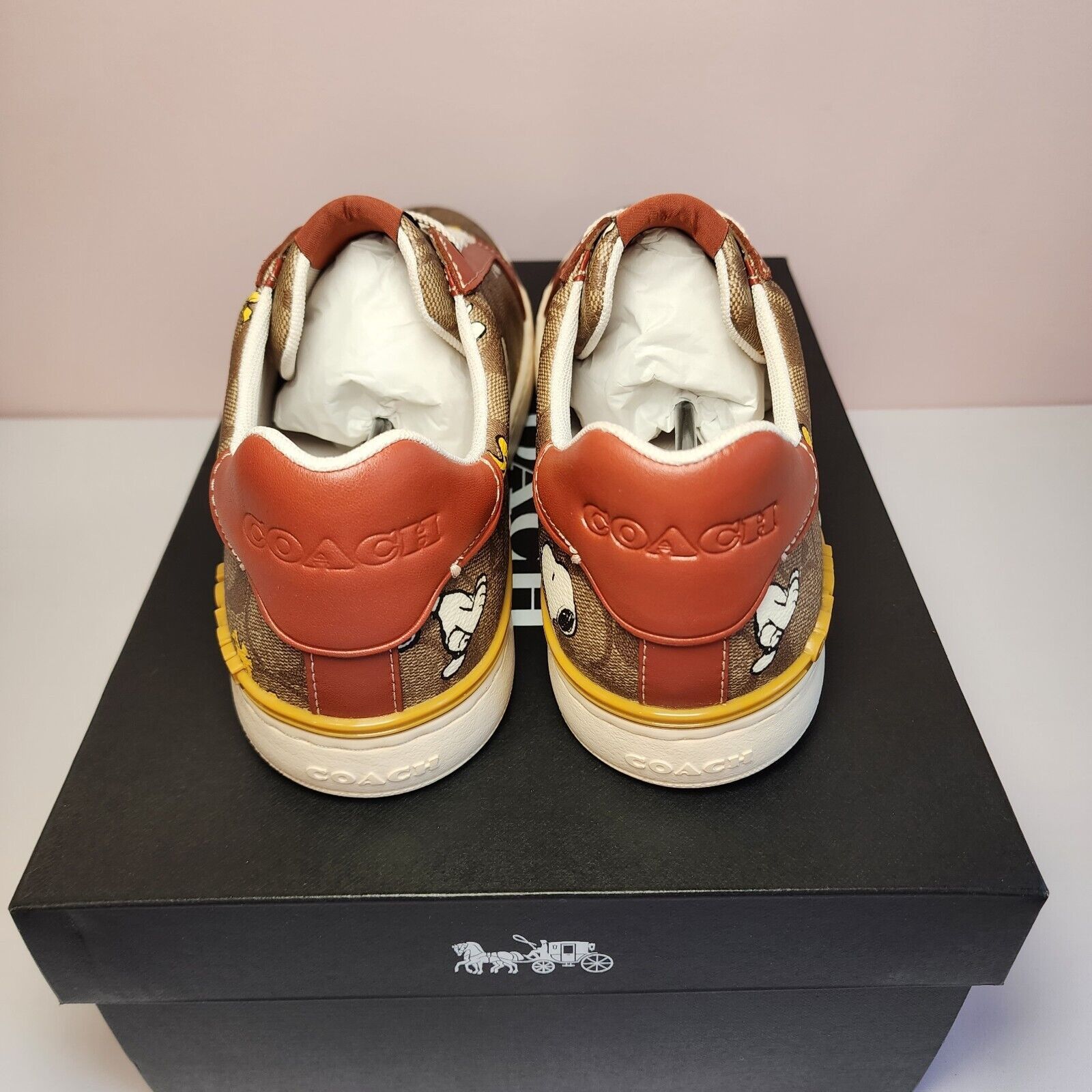 Coach CF162 COACH PEANUTS SNEAKERS SNOOPY WOODSTOCK MEN'S 11.5 D Size US 11.5 / EU 44-45 - 4 Thumbnail