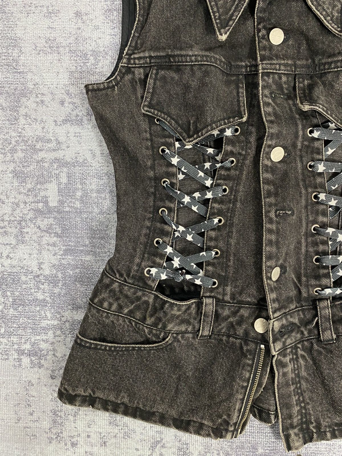 If Six Was Nine vintage michiko koshino lace up vest Size S / US 4 / IT 40 - 12 Thumbnail