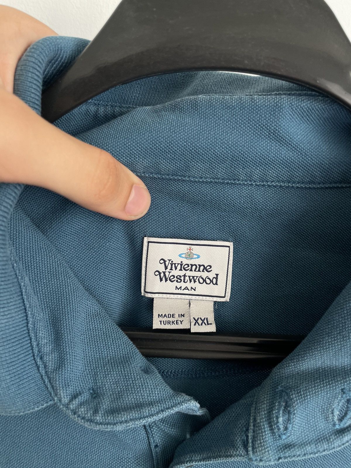 Vivienne Westwood VIVIENNE WESTWOOD POLO T-SHIRT Blue Size US XXL / EU 58 / 5 - 4 Thumbnail