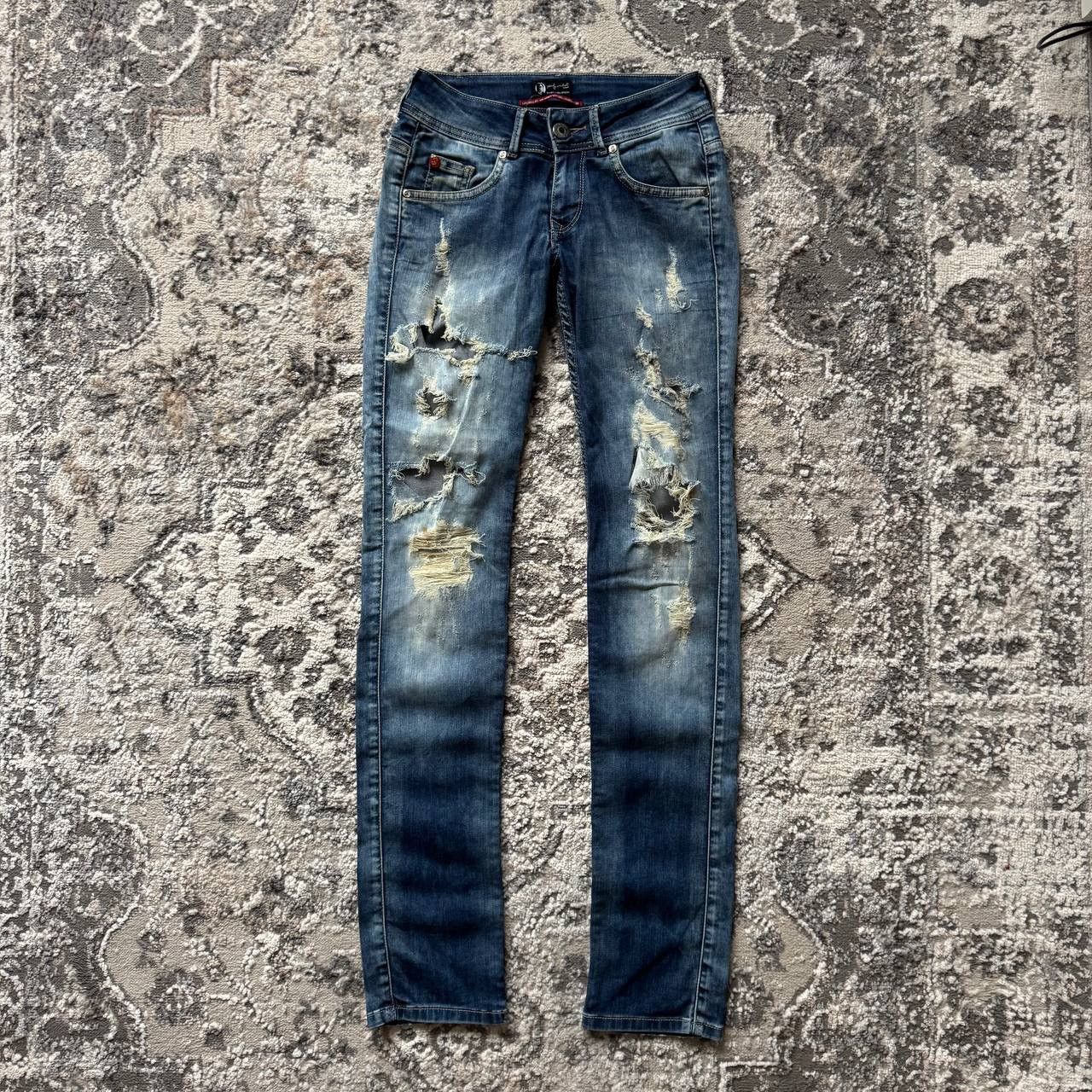 Andy Warhol Andy Warhol Pepe Jeans Crazy Distressed Washed Denim Jeans Size US 26 / EU 42 - 1 Thumbnail