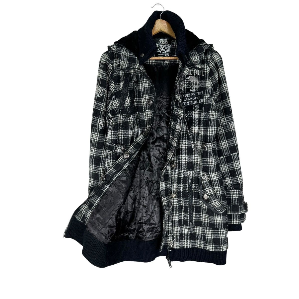 If Six Was Nine 🌟SEX POT REVENGE HOODIE PLAIDS JACKET Size L / US 10 / IT 46 - 7 Thumbnail