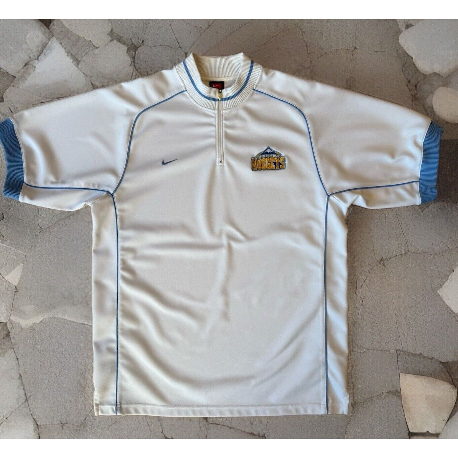 Nike × Vintage Vintage Denver Nuggets Shooting Shirt M Y2K Nike Warm Ups Size US M / EU 48-50 / 2 - 1 Thumbnail