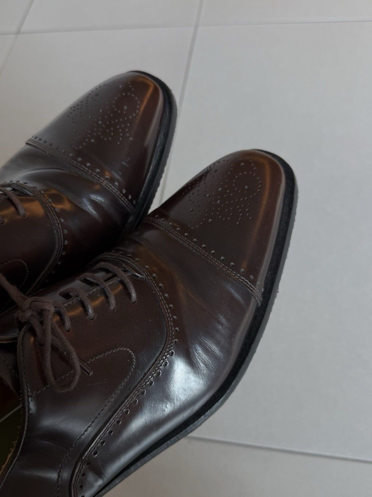 Oliver Sweeney Oliver Sweeney Cascais Oxford Brogue Mens Leather Shoes Size US 10 / EU 43 - 6 Thumbnail