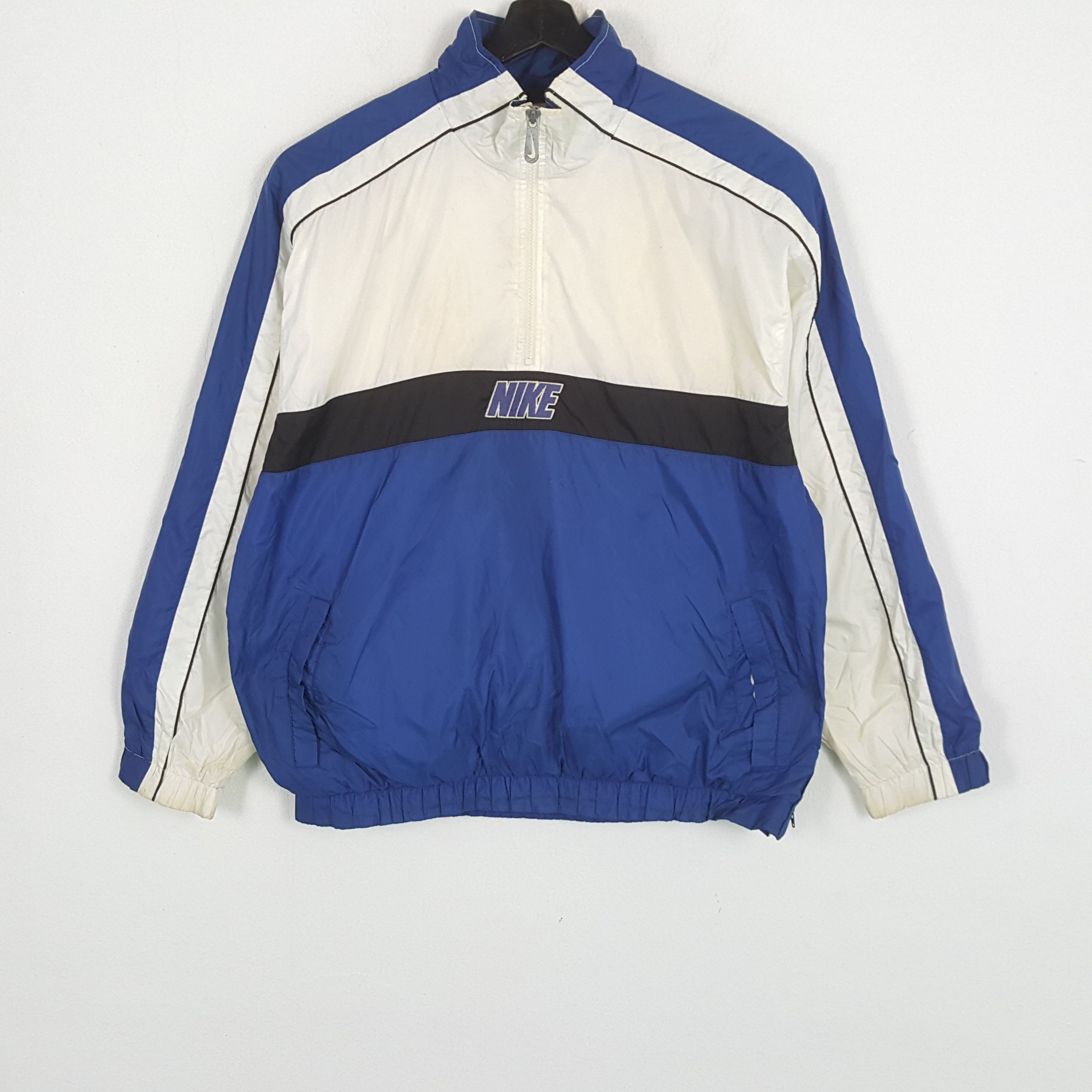 Nike × Vintage NIKE Nice Design Half Zipper Jacket Size US XL / EU 56 / 4 - 1 Thumbnail
