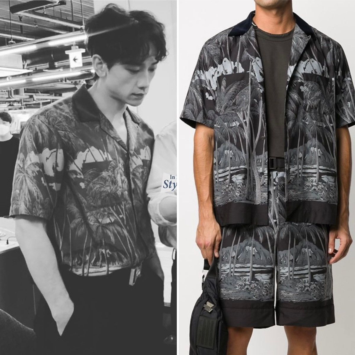 Sacai SACAI x Sun Surf SS20 Diamond Head Hawaiian Bowling Shirt
