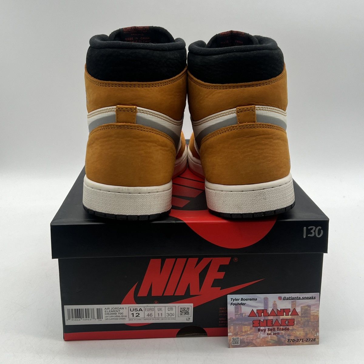 Jordan Brand Air Jordan 1 high element gore Tex light curry Size US 12 / EU 45 - 3 Thumbnail