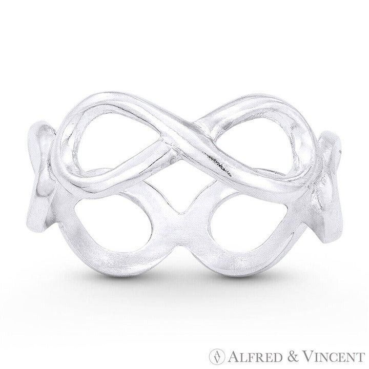 Other Infinity Symbol Eternity Ring in .925 Sterling Silver Size ONE SIZE - 1 Preview
