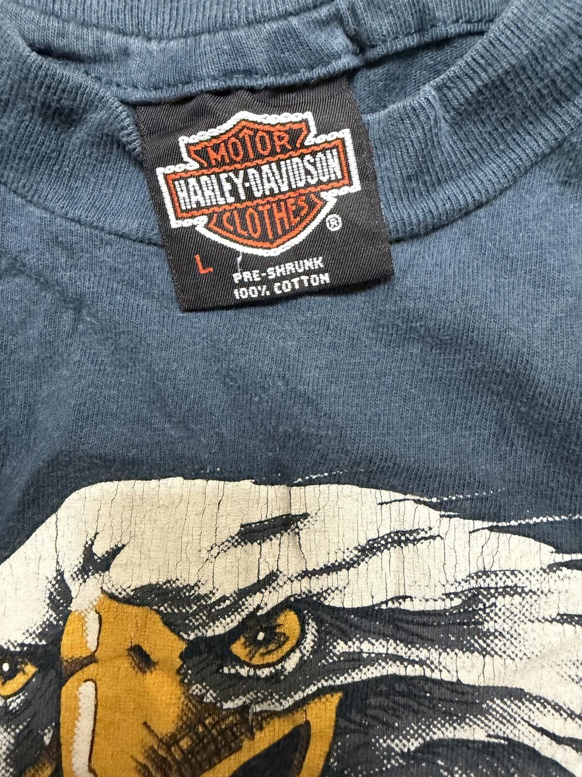 Harley Davidson VTG 1990s Harley Davidson TShirt Eagle print Size US L / EU 52-54 / 3 - 3 Thumbnail