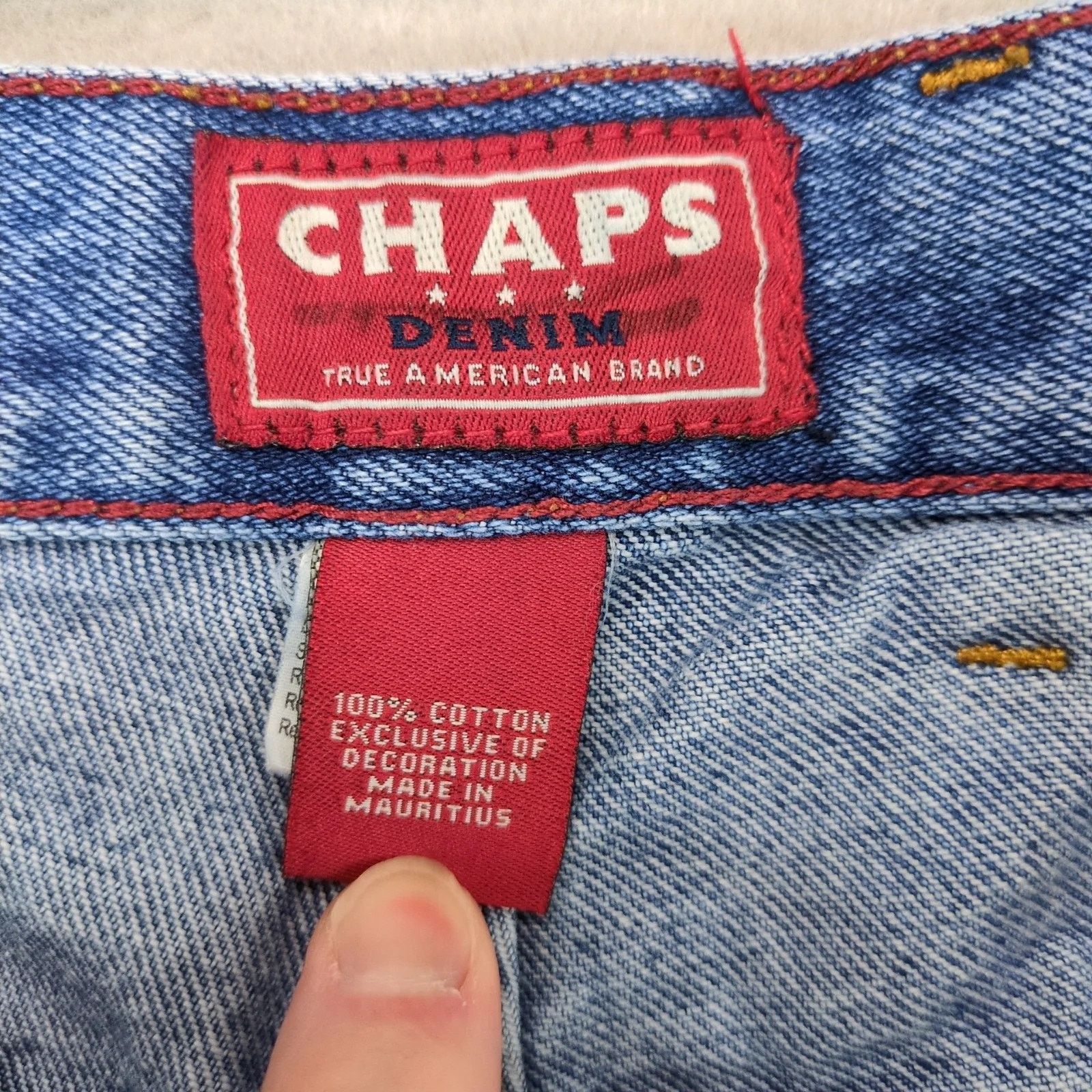 Chaps Vtg Chaps Men's 38x30 Jeans Baggy Denim Straight Leg Cotton Size US 38 / EU 54 - 8 Thumbnail