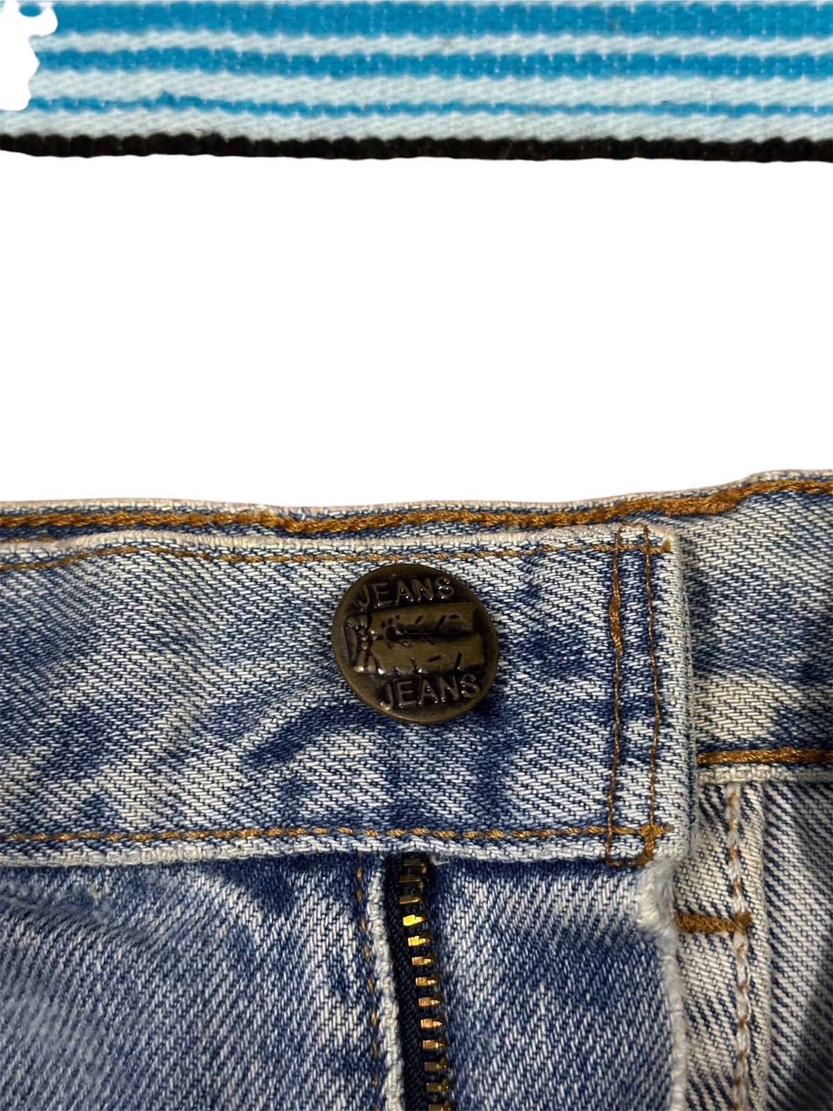If Six Was Nine Distress Denim Patchwork Jeans Jeans crazy Design. Size US 34 / EU 50 - 3 Thumbnail