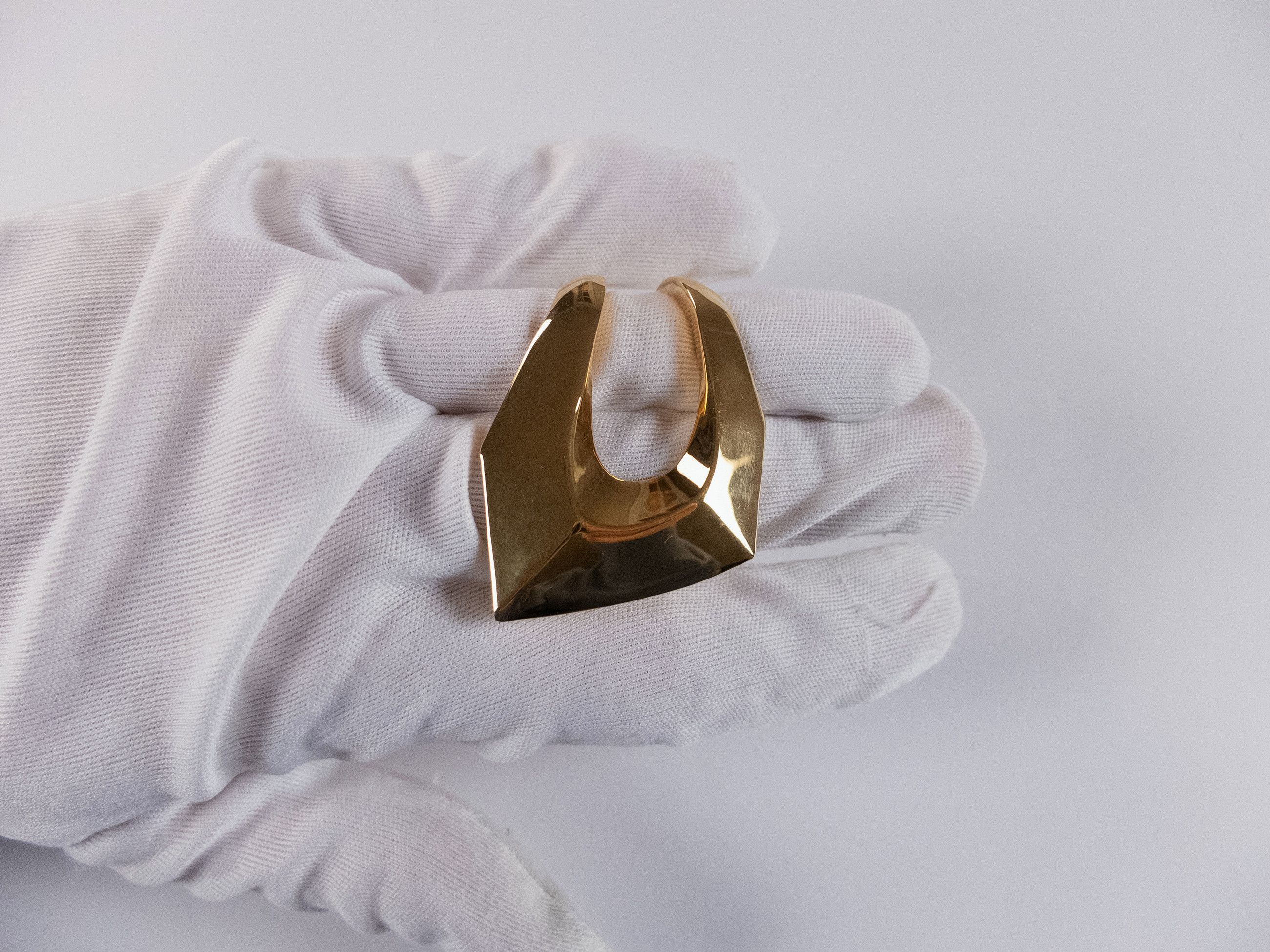 Alexander McQueen ALEXANDER MCQUEEN Modernit gold tone double metal ring M q Size ONE SIZE - 7 Thumbnail