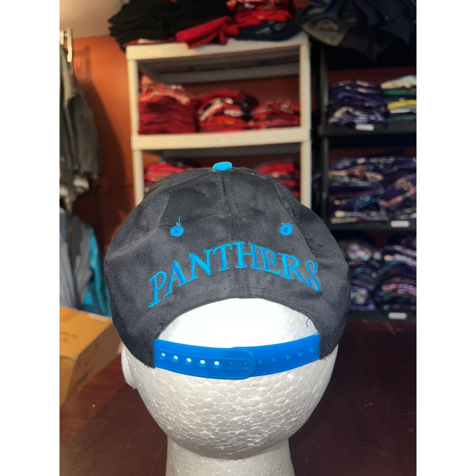 Vintage Vintage Carolina Panthers Hat NFL Black Blue Football 90s Size ONE SIZE - 4 Thumbnail