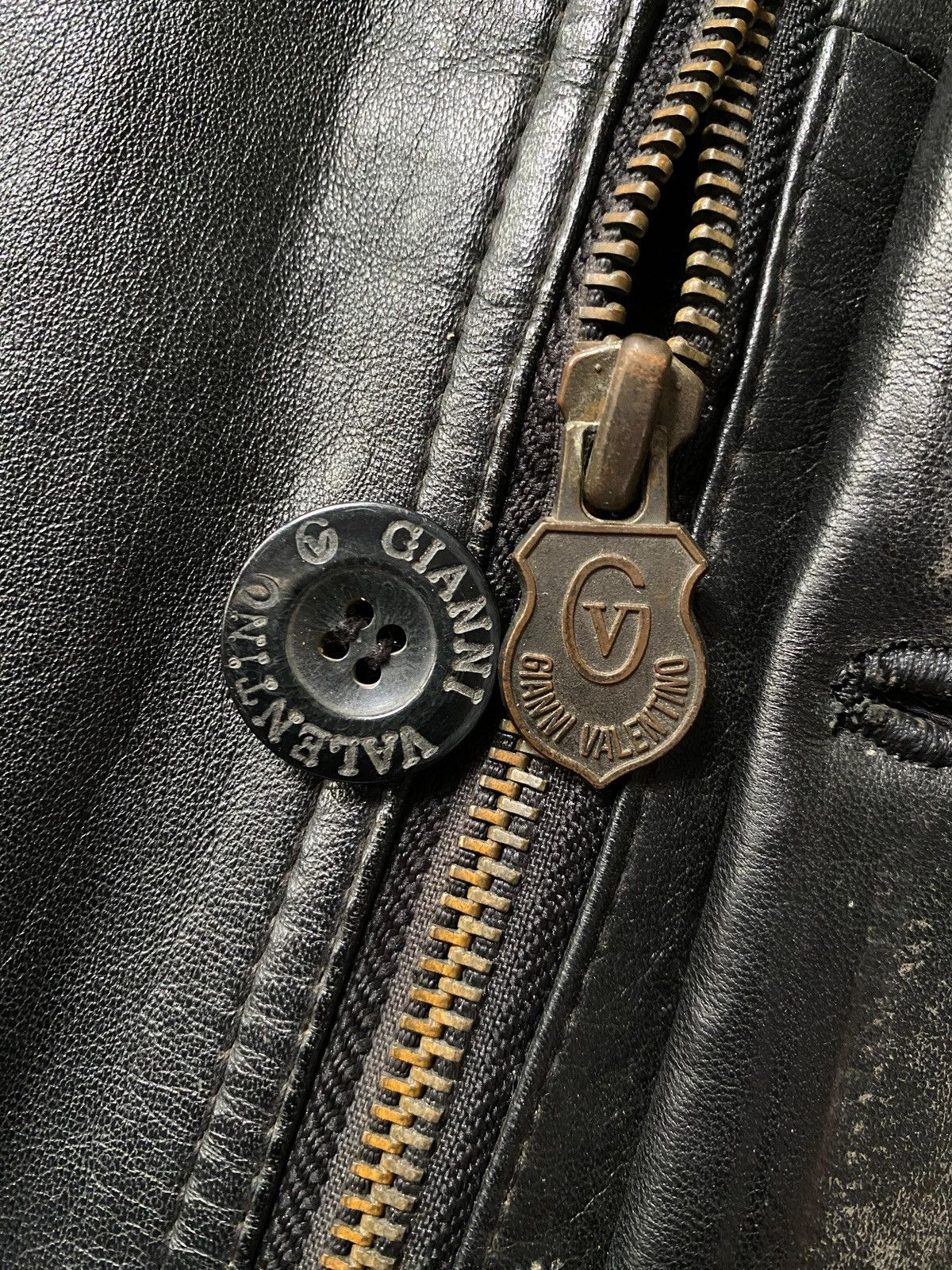 Gianni Valentino ⚡️Vintage Leather Jacket Gianni Valentino⚡️ Size US L / EU 52-54 / 3 - 7 Thumbnail