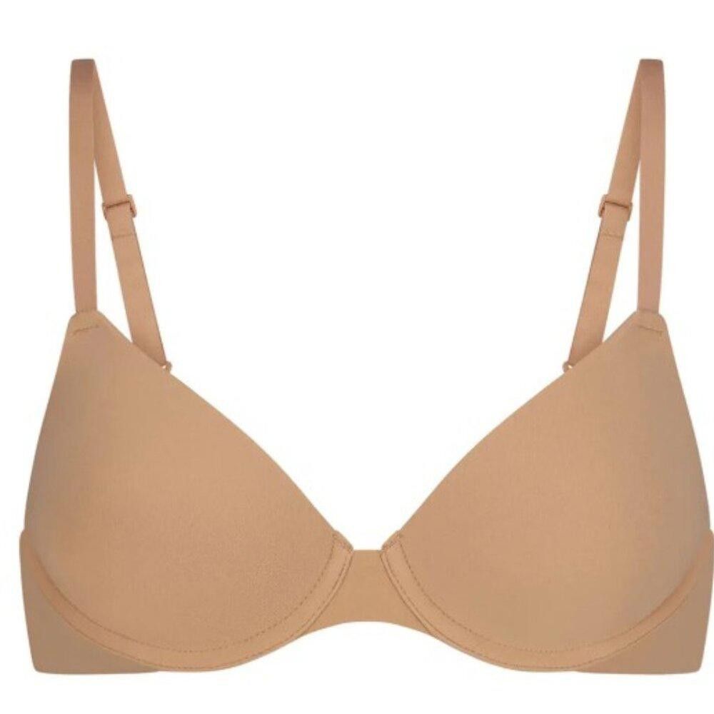 Designer SKB1691 Skims NWT Full Coverage T-shirt Bra Ochre 40DD Size ONE SIZE - 1 Thumbnail