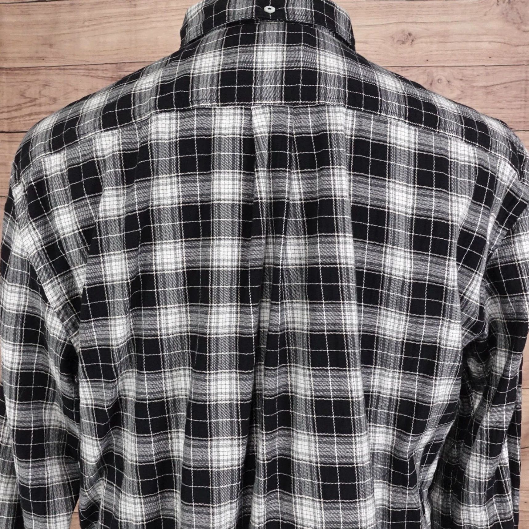 Billy Reid VINTAGE Billy Reid Shirt Mens L Black Plaid Long Sleeve Button-Up Standard Fit Size US L / EU 52-54 / 3 - 5 Thumbnail