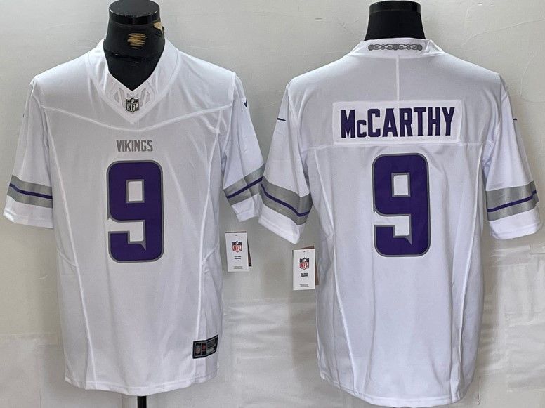 Other Men Vikings 9 J.J. McCarthy White 2024 Jersey Size US S / EU 44-46 / 1 - 3 Thumbnail
