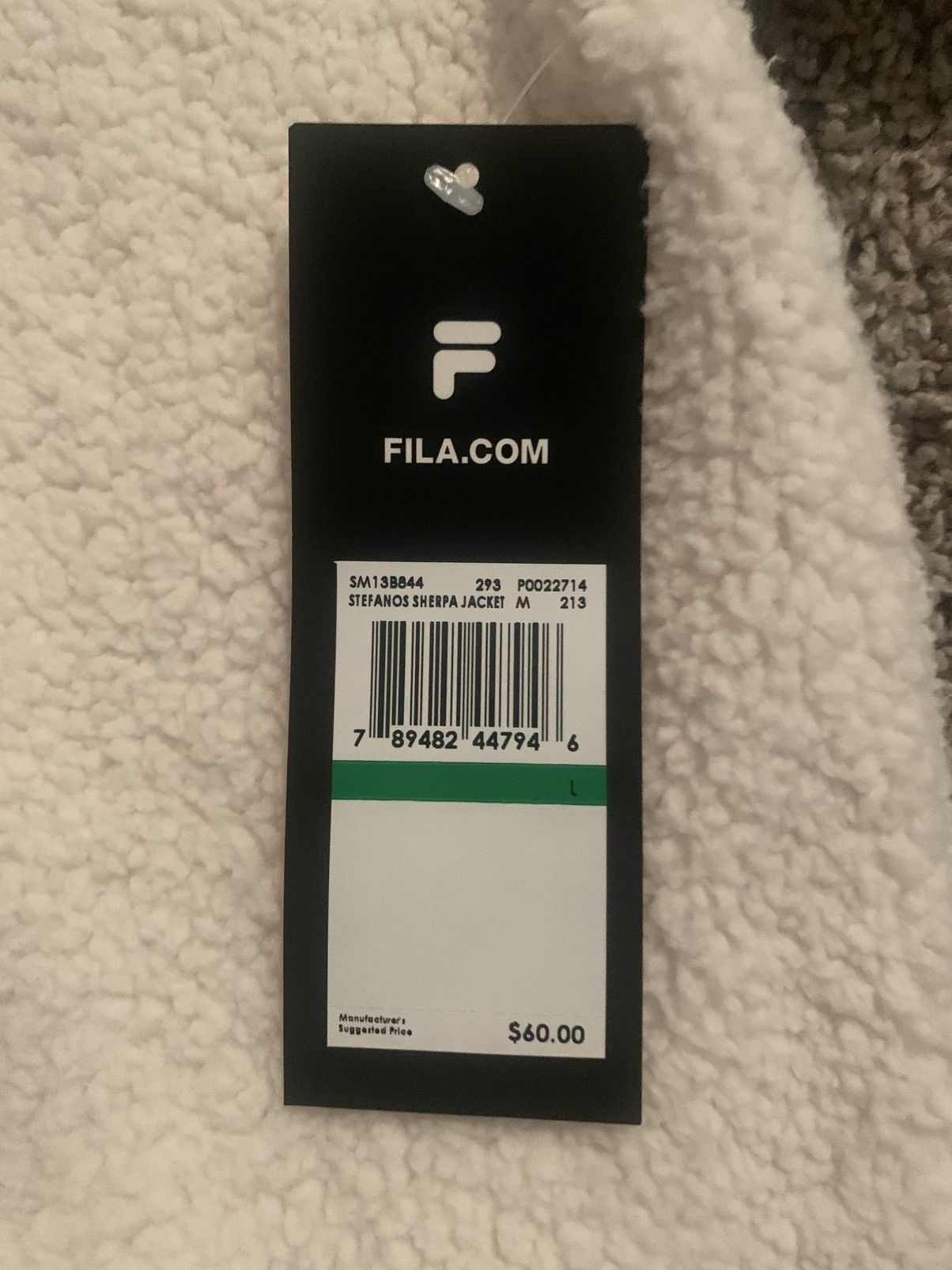 Fila Fila Mid-weight Sherpa Jacket White Size US L / EU 52-54 / 3 - 4 Thumbnail