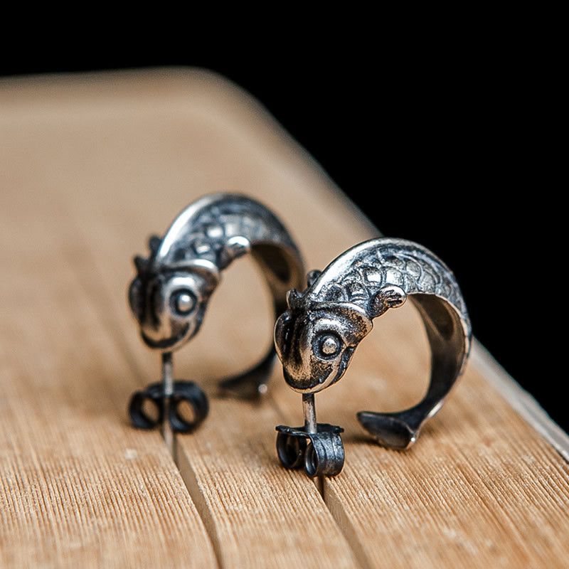 Jewelry Koi fish New Trend Earrings One Pairs Chrome Jewelry Size ONE SIZE - 1 Thumbnail