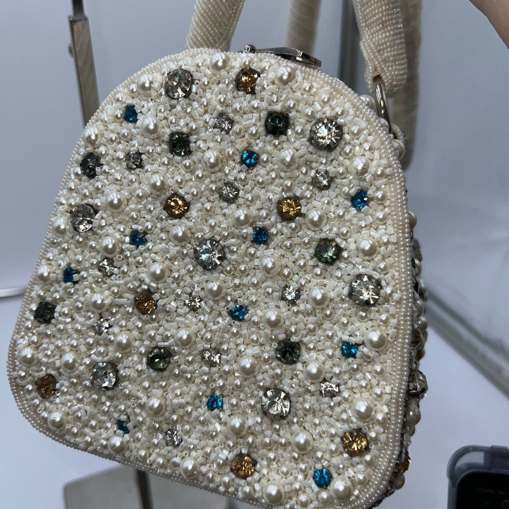 Vintage Vintage Addiction From a Distant Time Fully Beaded and Prong Set Rhinestone Bag Size ONE SIZE - 4 Thumbnail