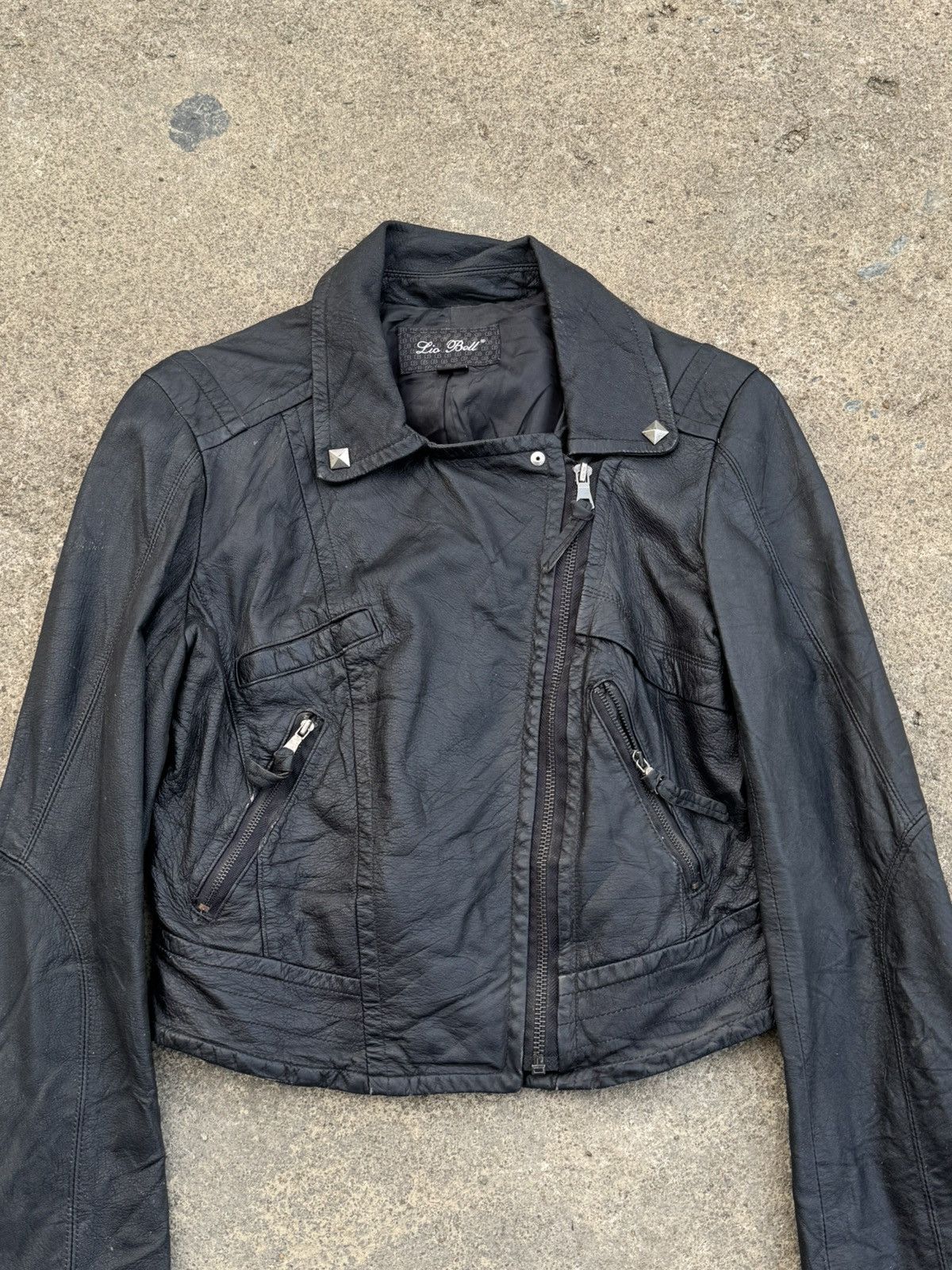 Ekam Leather Biker Jacket Japanese Brand Asymmetrical 14th Styled Size US S / EU 44-46 / 1 - 4 Thumbnail