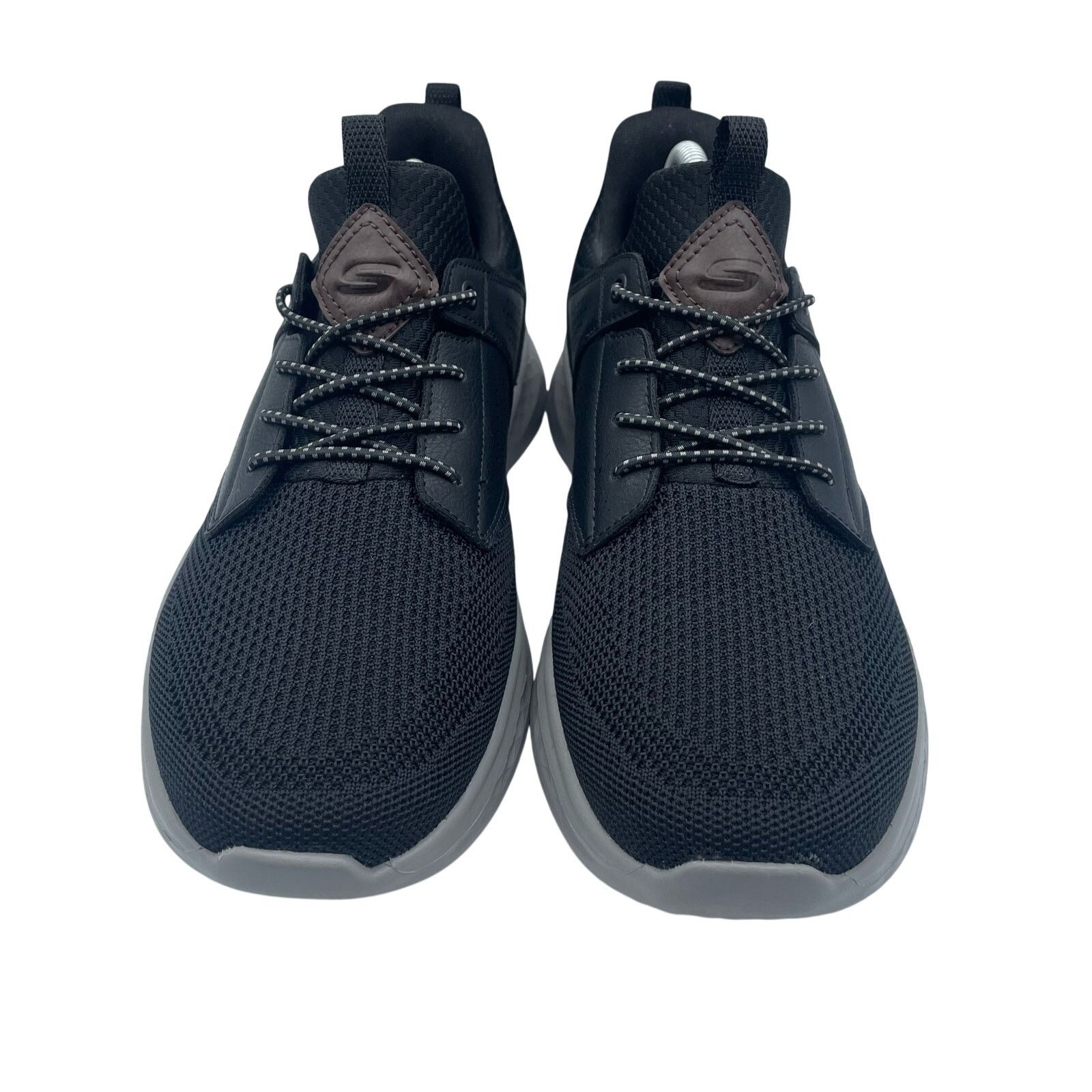 SKECHERS Skechers Relaxed Fit Slade Breyer Vegan Shoes Black Mens 9 Size US 9 / EU 42 - 3 Thumbnail