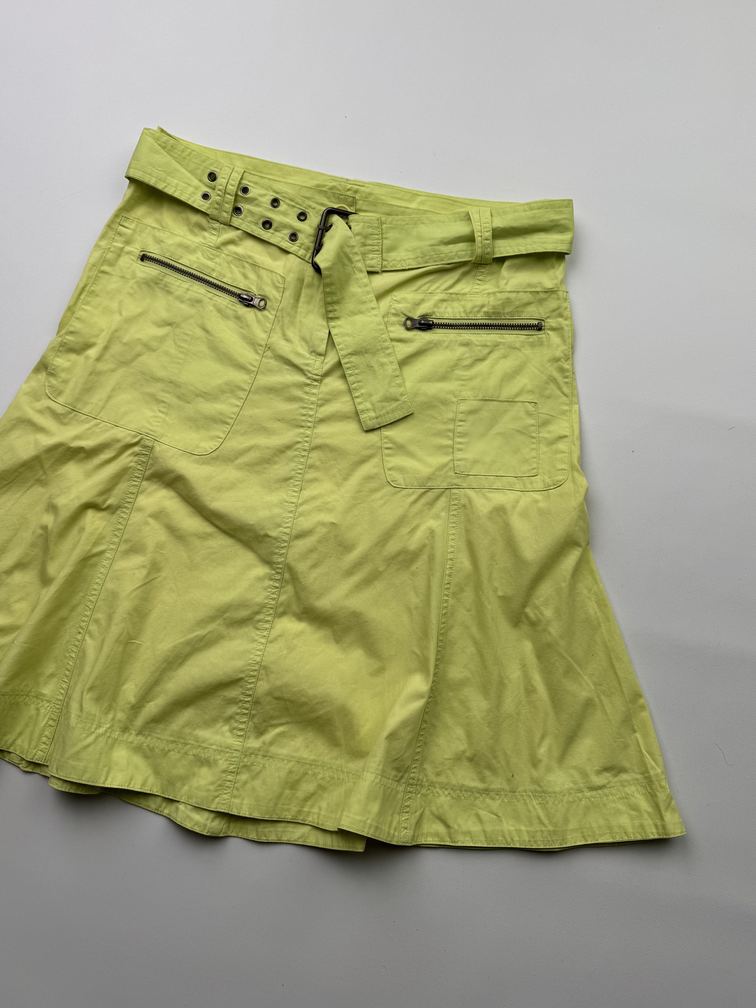 Vintage Vintage Flare Skirt With Belt B461(V280)E2 Size 27" / US 4 / IT 40 - 3 Thumbnail