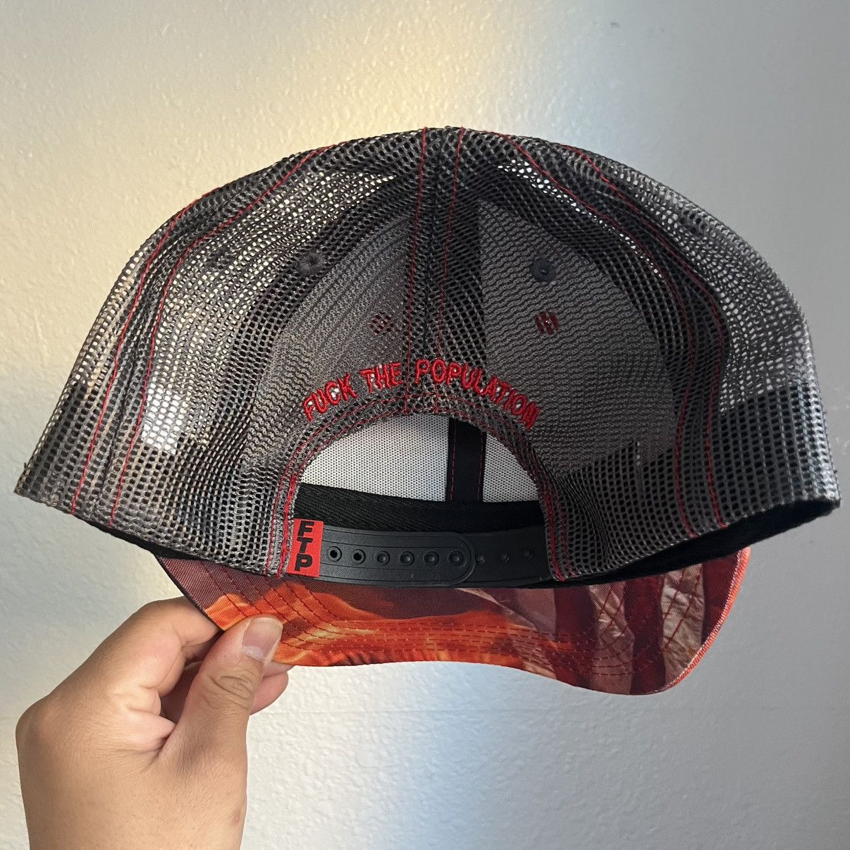 Fuck The Population 2025’ Fuck The Population FTP Pentagram Trucker Hat O/S Size ONE SIZE - 7 Thumbnail
