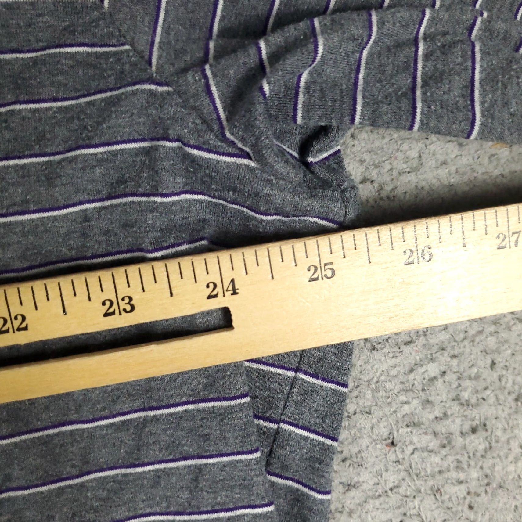 Ralph Lauren VINTAGE Ralph Lauren Polo Shirt Mens XL Gray Striped Pony Casual Short Sleeve Size US XL / EU 56 / 4 - 7 Thumbnail