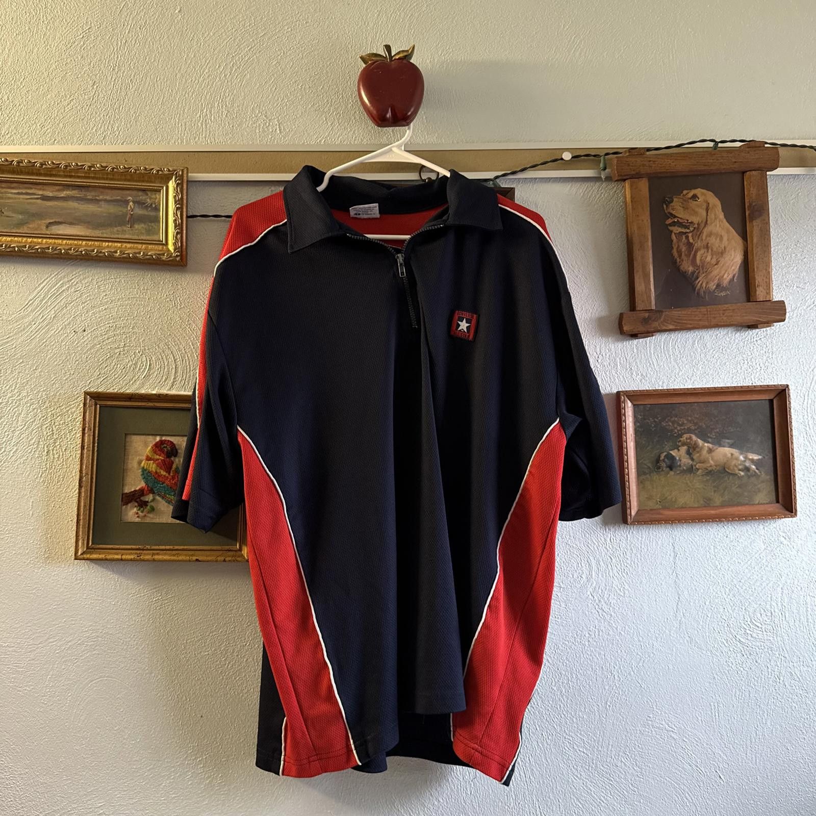 Converse Vintage Converse Quarter Zip Polo Golf Shirt Size US XL / EU 56 / 4 - 1 Thumbnail