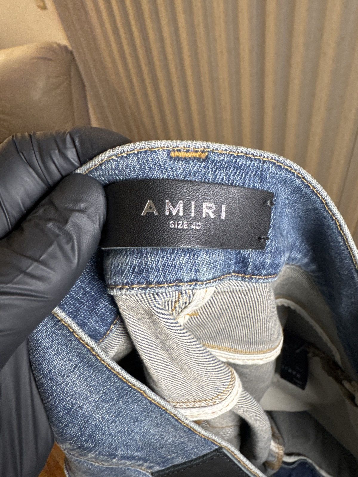 Amiri Amiri Blue MX1 Distressed Jeans Size US 40 / EU 56 - 3 Thumbnail